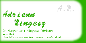 adrienn mingesz business card